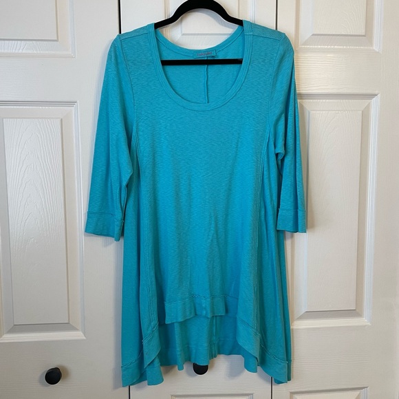 Fresh Produce Teal Tunic Top - Picture 1 of 5